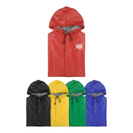 Impermeabile con cappuccio | PVC | 2 tasche anteriori | Resistente