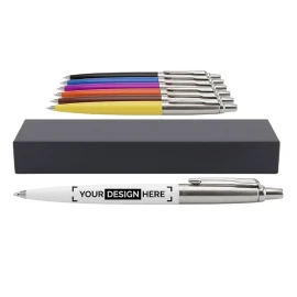 Penna a sfera | Plastica riciclata e acciaio inox | Dura 3000 metri | Con scatola Parker