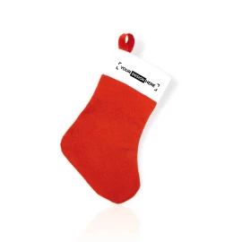 Calcetín navideño | Poliéster | Cinta para colgar