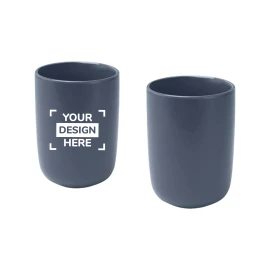 Tasses en céramique | 350 ml | Lot de 2 | Design ergonomique