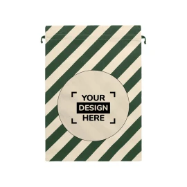 Borsa regalo grande Babbo Natale | Cotone | 50x70 cm