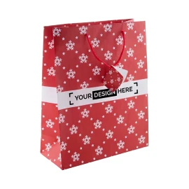 Grote kerstcadeautas | Gelamineerd papier
