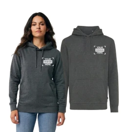 Sweat à capuche Iqoniq | Coton recyclé et biologique 340g/m² | Unisexe | Non teint