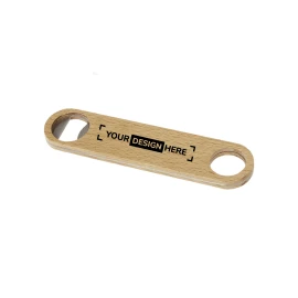 Wooden bottle opener | Wood and stainless steel | Hanger on handle