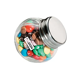 Chocolate container jar | Glass, metal | Solid, reusable