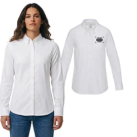 Camicia Oxford da donna | Cotone BCI 165 g/m² | Maniche lunghe | Vestibilità regular | Colletto button-down