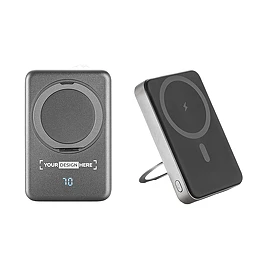 WARSHEL 10. Batterie nomade magnétique de 10 000 mAh avec chargeur sans fil ultrarapide de 15 W en ABS recyclé (100 % rABS) avec