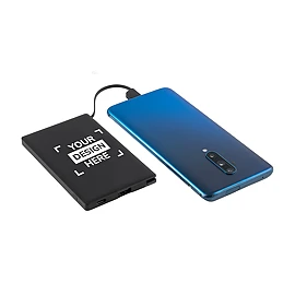 Power bank | ABS riciclato | 4.000 mAh | Cavo USB-C integrato | Indicatore di carica