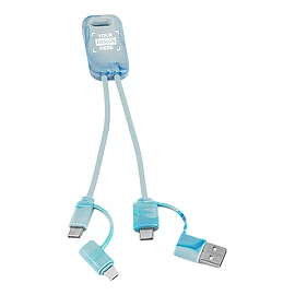 6-in-1 charging cable | Recycled PET | Fast charging