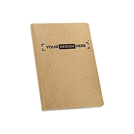 A5 notebook | Coconut husk & cotton rag | Recycled paper 80 g/m² | 196 dotted pages | Soft cover