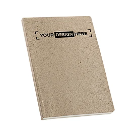 A5 notebook | Tea waste & cotton rag | Recycled paper 80 g/m² | 196 dotted pages | Soft cover
