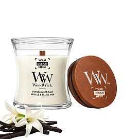 WoodWick | Duftkerze | Glas | Vanille und Meersalz | Mini