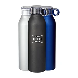 Sport-Trinkflasche mit Schraubverschluss | Aluminium | 650 ml | Matt