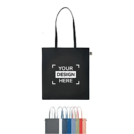 Tote bag | Coton biologique 140g/m² | 38x42cm | Longues anses | Durable