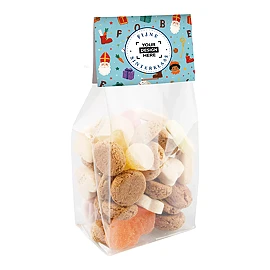 Block bottom bag | Plastic | 100 g sweets | Full-colour print