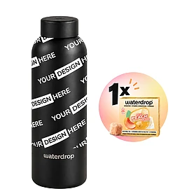 waterdrop® Bouteille thermos | Acier inoxydable | 600 ml | Bouchon en acier