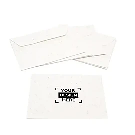 Enveloppe en papier ensemencé EA6 | Papier recyclé ensemencé 120 g/m² | 11,4 x 16,2 cm | Graines de fleurs d'été | Impression en couleur