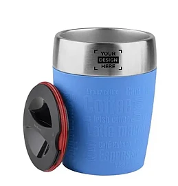 Tefal reisbeker | Roestvrij staal & siliconen 200 g | 200 ml | 360° drinkrand | Antislipbodem