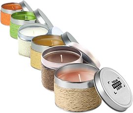 Bougie parfumée | Boîte en fer blanc décorative | Plusieurs couleurs