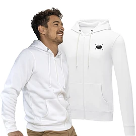 Sweat à capuche unisexe à fermeture zippée complète | Coton et polyester | Taille unique | Avec poches kangourou