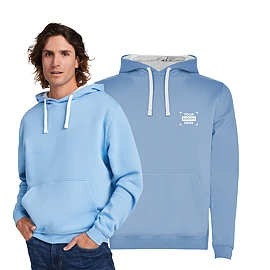 Veste à capuche Roly | 50% coton & 50% polyester | Poches kangourou | Pour hommes