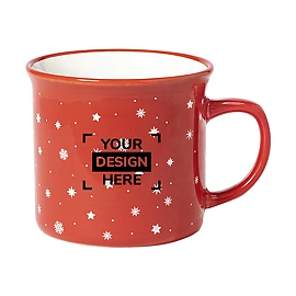Taza | Cerámica | 280ml | Con diseño navideño vintage