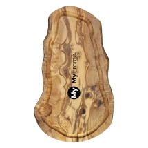 Ovales Servierbrett | Olivenholz | 45x20cm | Hochwertig | Hergestellt in Europa