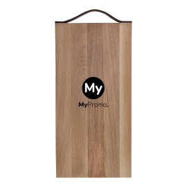 Serving board | Beech wood | 33x16x2 cm | With leather handle | Made in Europe