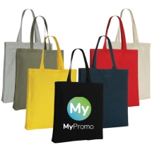 Draagtas | Gerecycled katoen 145 g/m² & rPET | Bodemvouw van 6 cm | Met AWARE™-tracer