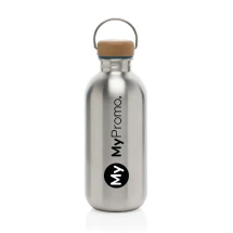 Water Bottle | Stainless steel | 600ml | Durable design | Leak proof lid | Sustainable