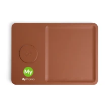 Schreibtischladegerät und zubehörablage | Recyclingmaterial | 28,5 x 1,5 x 20 cm | Schnellladung