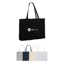 Einkaufstasche | Recycelte Baumwolle 145g/m² | AWARE™-Tracker | Mit Seitenfalte