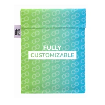Wiederverwendbare Snacktasche | 600D RPET Polyester | 15x19 cm | Individuell gestaltbar