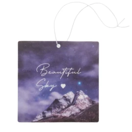 Car air freshener | Absorbent paper 2 mm | 9x9cm | Custom shape | UFI registered | Full-colour print