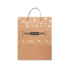 Gift bag | Kraft paper | Incl. Gift tag | Festive design