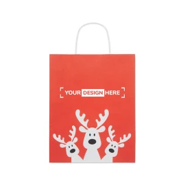 Bolsa de papel de regalo | Papel 50% reciclado | Tamaño mediano | Hecho en Europa