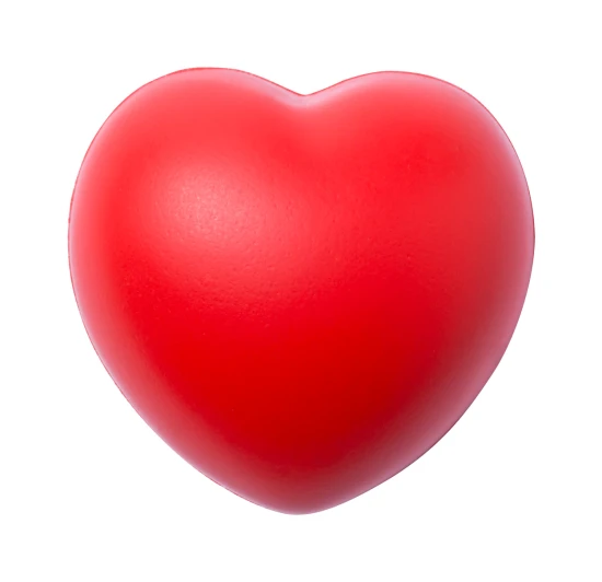 Antistress ball | PU | Heart shape | Cheap | Red