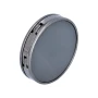 Tashanger | Metaal | ø45×10 mm | Met gunmetal afwerking en glanzende plaat