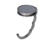 Tashanger | Metaal | ø45×10 mm | Met gunmetal afwerking en glanzende plaat