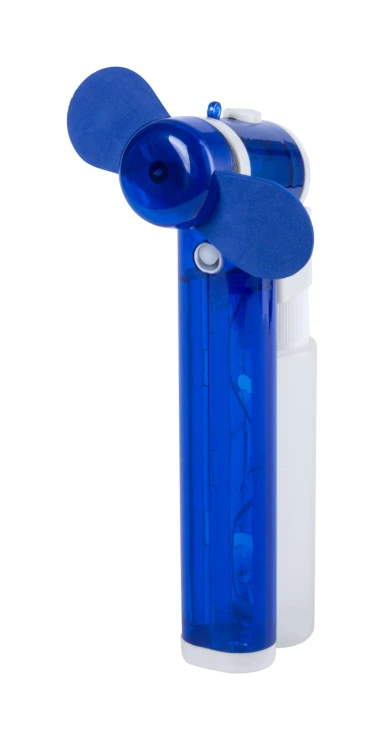 Water spray fan | Plastic | 85×160×80 mm | Detachable water container | Blue