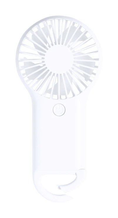 Electric hand fan | ABS | Functions with 3 AAA batteries | White