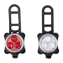 Fahrradlicht-Set | Kunststoff | USB wiederaufladbare Batterie | Inkl. Kabel