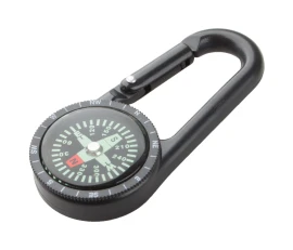 Karabiner Clark mit Kompass | Kunststoff | Verschiedene Farben