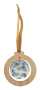 Kerstboom ornament | Bamboo & Acryl | Gouden lint