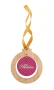 Kerstboom ornament | Bamboo & Acryl | Gouden lint