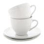 Cappuccino-Tassen-Set | Keramik | 150ml | 2 Stück, Tassen und Untertassen