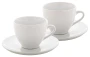 Cappuccino-Tassen-Set | Keramik | 150ml | 2 Stück, Tassen und Untertassen