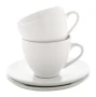 Cappuccino-Tassen-Set | Keramik | 150ml | 2 Stück, Tassen und Untertassen