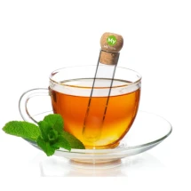 Thee-infuser | Glas | Met natuurlijke kurken stop