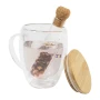 Tea infuser | Glass | With natural cork stopper